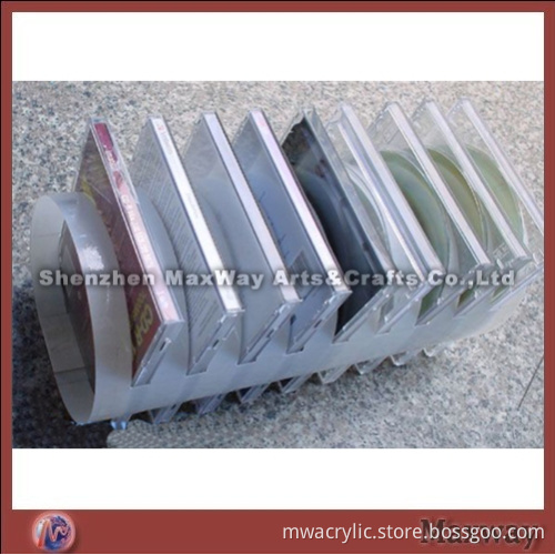 White Skillful Acrylic CD Display Shelf
